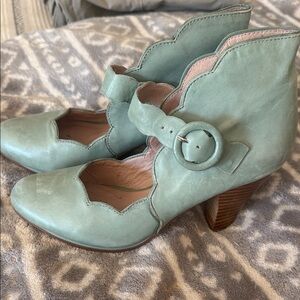 Miz Mooz Mint Green Heeled Boots